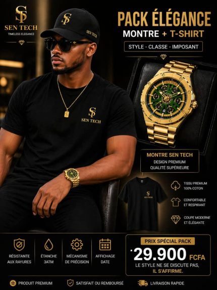 montre premium plus T-short